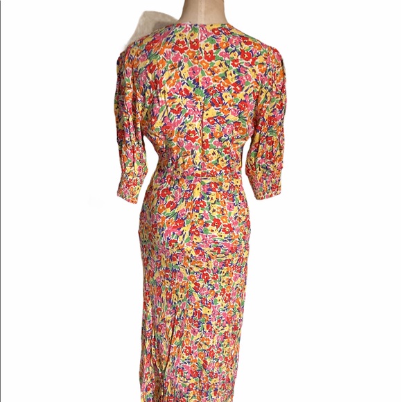 Rixo X Target Multicolor Floral Puff Sleeve Dress - Picture 4 of 7